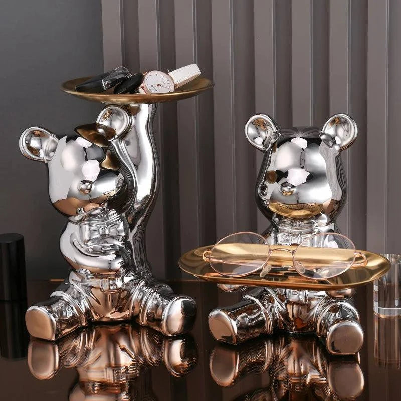 Vibrant Bear Coin Bank - Contemporary Accent with Functional Elegance - Home Fads