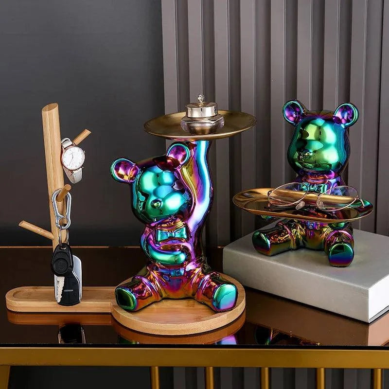 Vibrant Bear Coin Bank - Contemporary Accent with Functional Elegance - Home Fads
