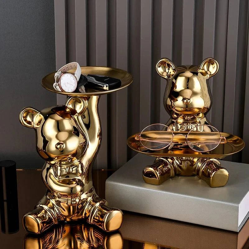 Vibrant Bear Coin Bank - Contemporary Accent with Functional Elegance - Home Fads