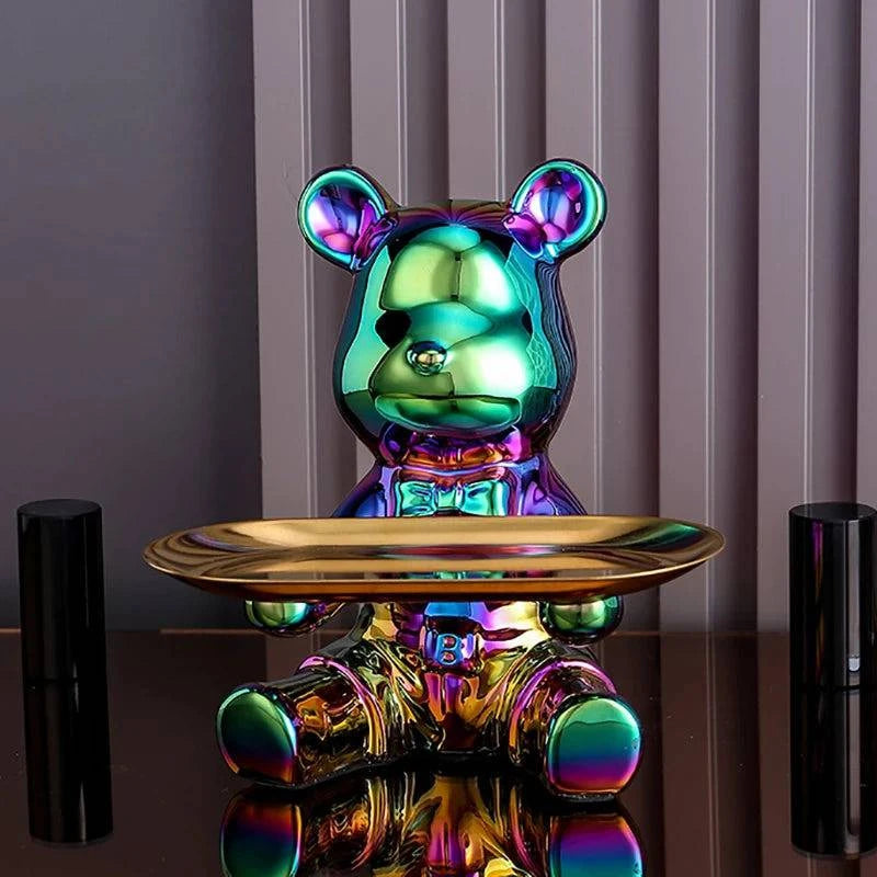 Vibrant Bear Coin Bank - Contemporary Accent with Functional Elegance - Home Fads