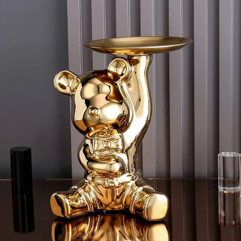 Vibrant Bear Coin Bank - Contemporary Accent with Functional Elegance - Home Fads