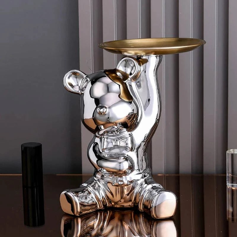 Vibrant Bear Coin Bank - Contemporary Accent with Functional Elegance - Home Fads