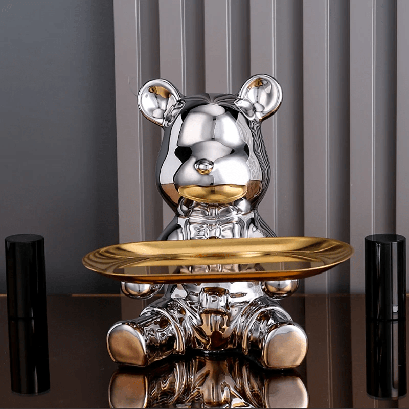 Vibrant Bear Coin Bank - Contemporary Accent with Functional Elegance - Home Fads