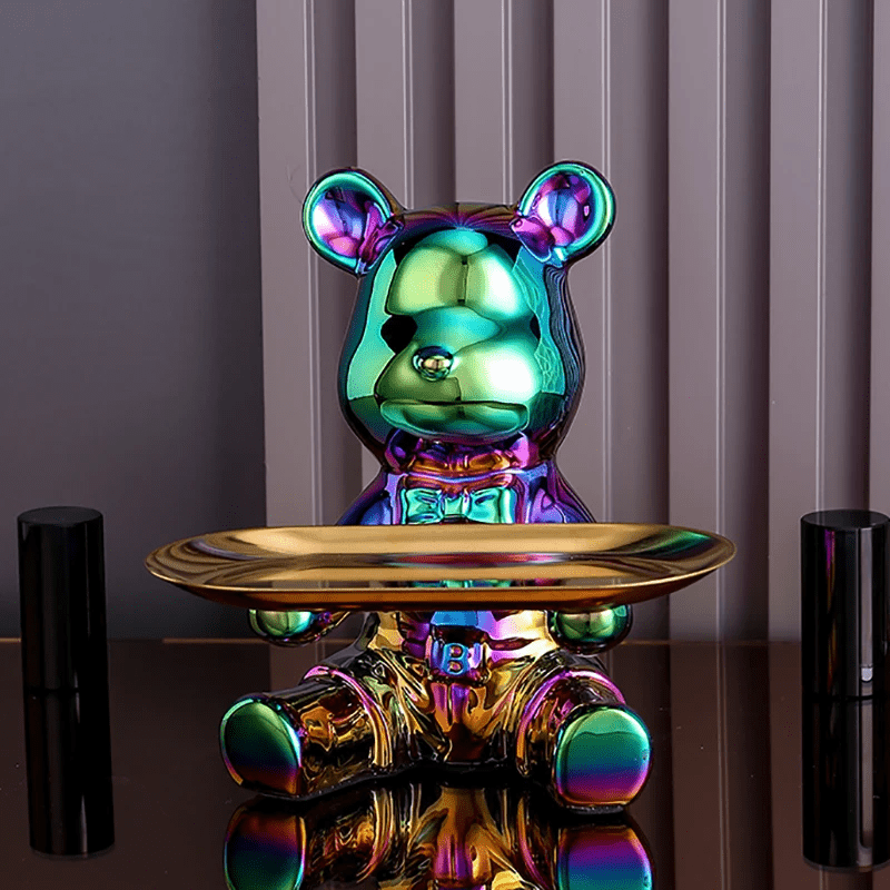 Vibrant Bear Coin Bank - Contemporary Accent with Functional Elegance - Home Fads