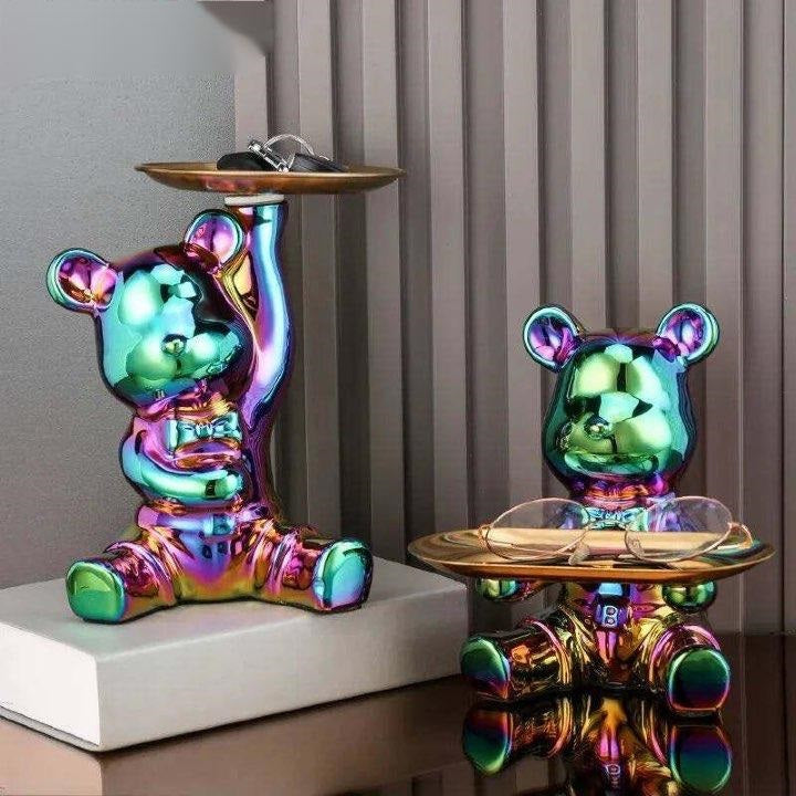 Vibrant Bear Coin Bank - Contemporary Accent with Functional Elegance - Home Fads
