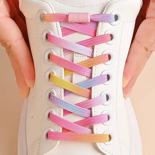Vibrant Elastic No-Tie Shoelaces with Buckle for Kids and Adults - Available in 10 Colors - Home Fads