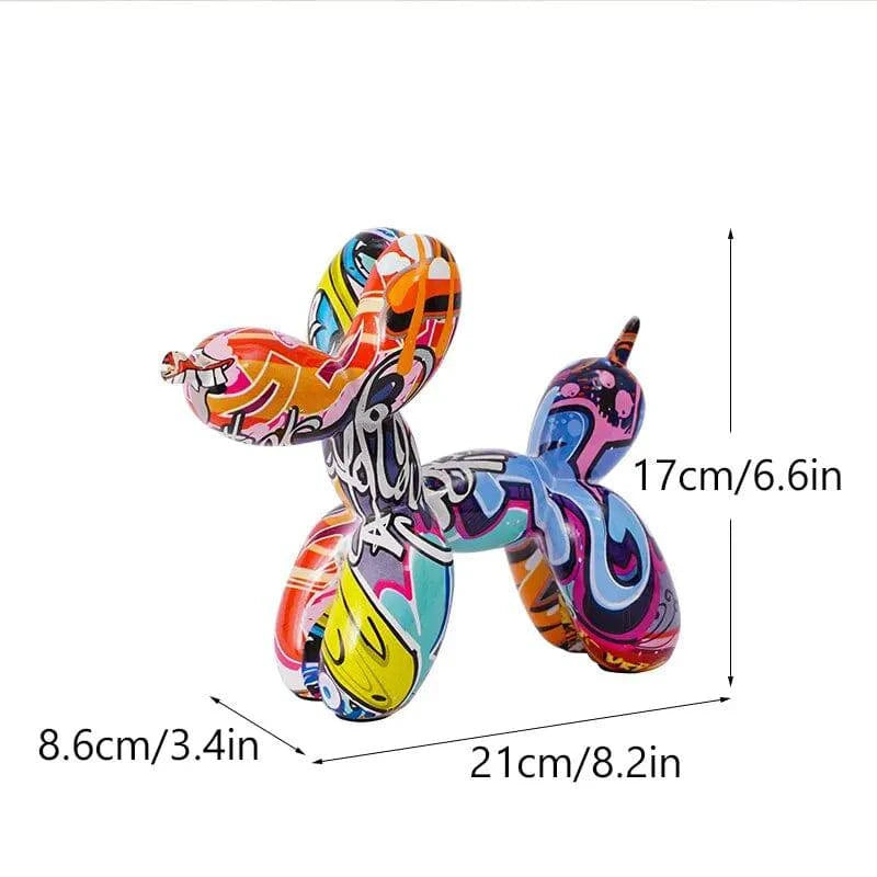 Vibrant Resin Balloon Dog Figurines: Decorative Accents for Modern Home Settings and Craft Projects - Home Fads