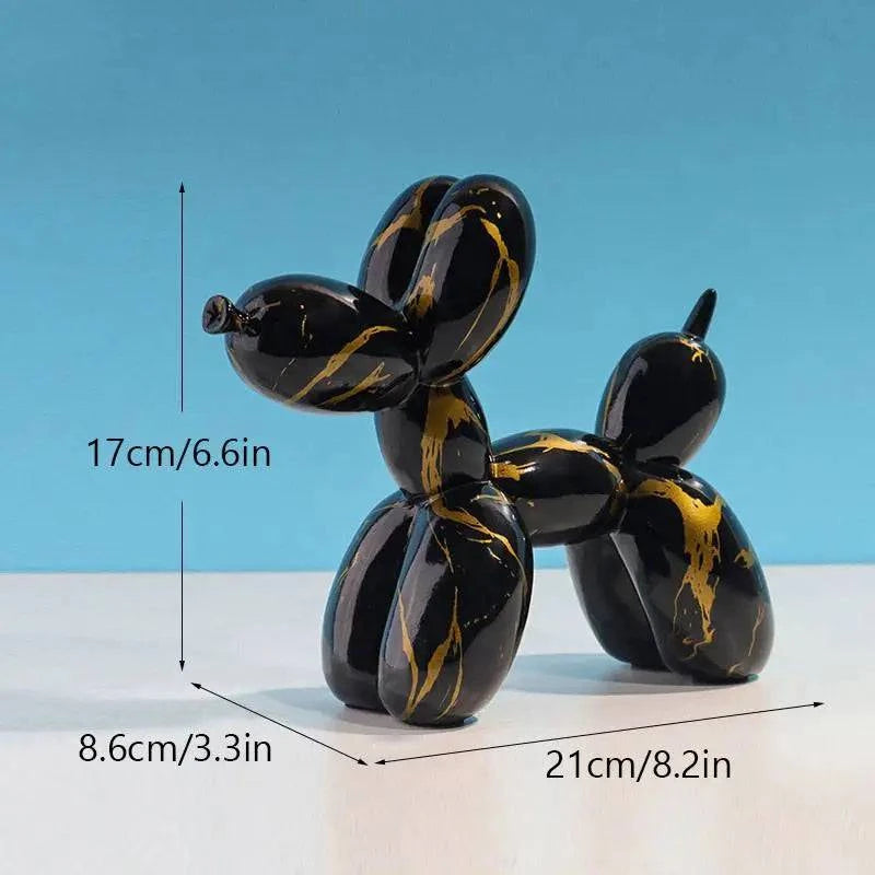 Vibrant Resin Balloon Dog Figurines: Decorative Accents for Modern Home Settings and Craft Projects - Home Fads