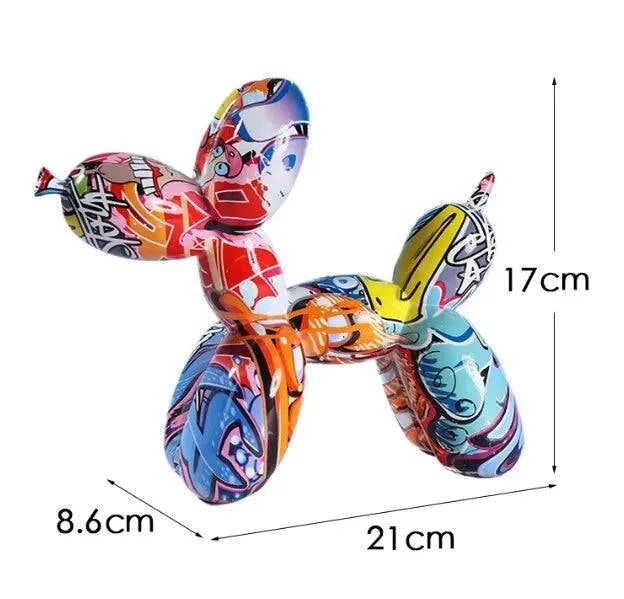 Vibrant Resin Balloon Dog Figurines: Decorative Accents for Modern Home Settings and Craft Projects - Home Fads