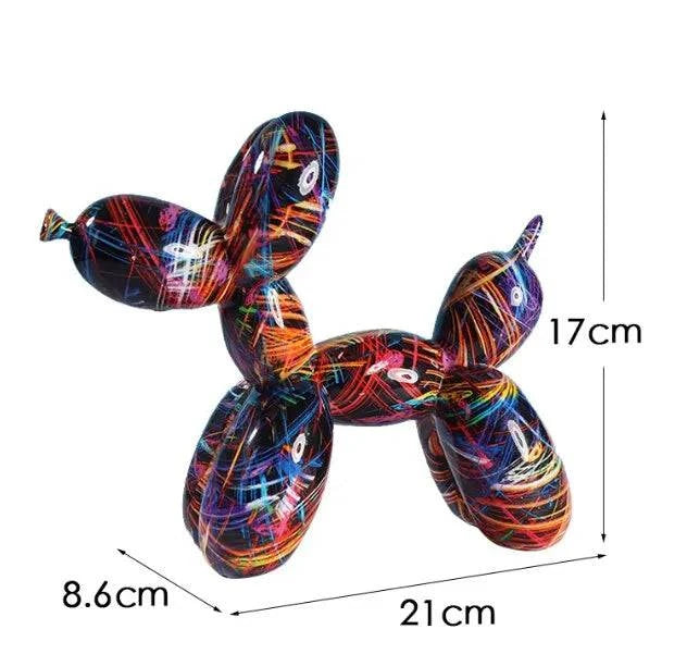 Vibrant Resin Balloon Dog Figurines: Decorative Accents for Modern Home Settings and Craft Projects - Home Fads