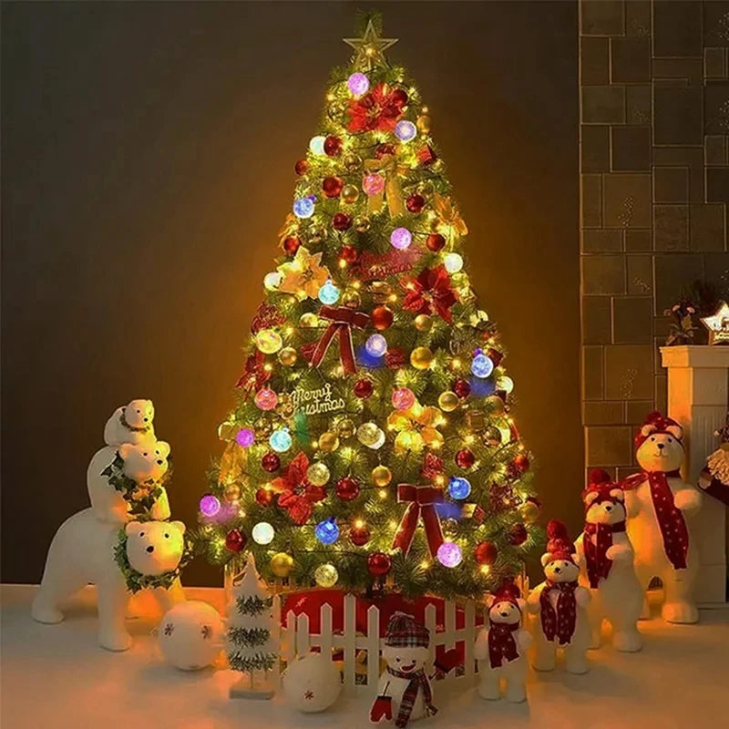 Waterproof Crystal Ball LED String Lights – Battery-Powered Decor for Indoor & Outdoor Use – Ideal for Holidays, Gardens & Events - Home Fads