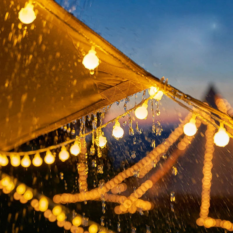 Waterproof Crystal Ball LED String Lights – Battery-Powered Decor for Indoor & Outdoor Use – Ideal for Holidays, Gardens & Events - Home Fads