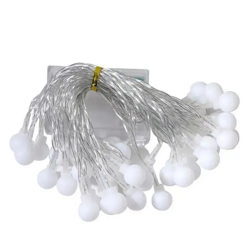Waterproof Crystal Ball LED String Lights – Battery-Powered Decor for Indoor & Outdoor Use – Ideal for Holidays, Gardens & Events - Home Fads