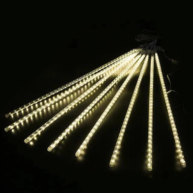 Waterproof LED Meteor Shower Rain Lights - Fairy String Light for Celebrations and Patio Decor - 8 Tubes (30CM/50CM) - Home Fads