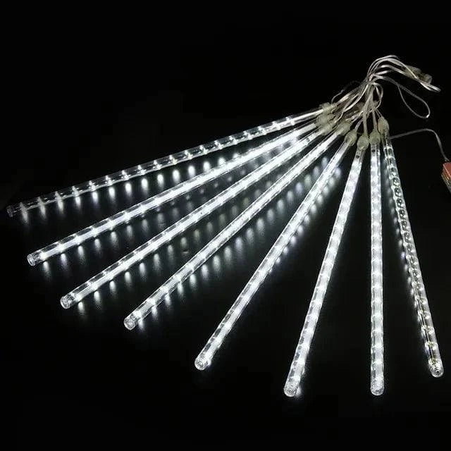 Waterproof LED Meteor Shower Rain Lights - Fairy String Light for Celebrations and Patio Decor - 8 Tubes (30CM/50CM) - Home Fads