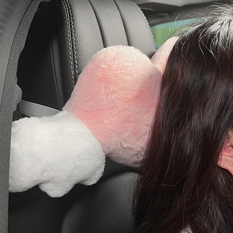 Winged Heart Car Seat Neck Pillow – Plush Comfort with Elastic Strap – Ideal Valentine’s Day & Special Occasion Gift - Home Fads