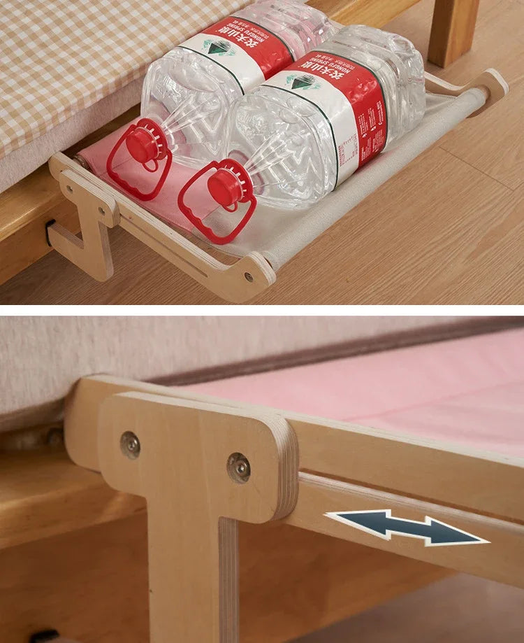 Wooden Cat Window Hammock Bed – Detachable Hanging Perch with Washable Cotton Canvas, Easy No-Drill Installation, Holds up to 40 lbs - Home Fads