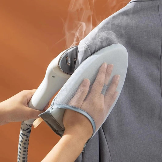 Heat-Resistant Garment Steamer Ironing Gloves with Finger Loop - Home Fads