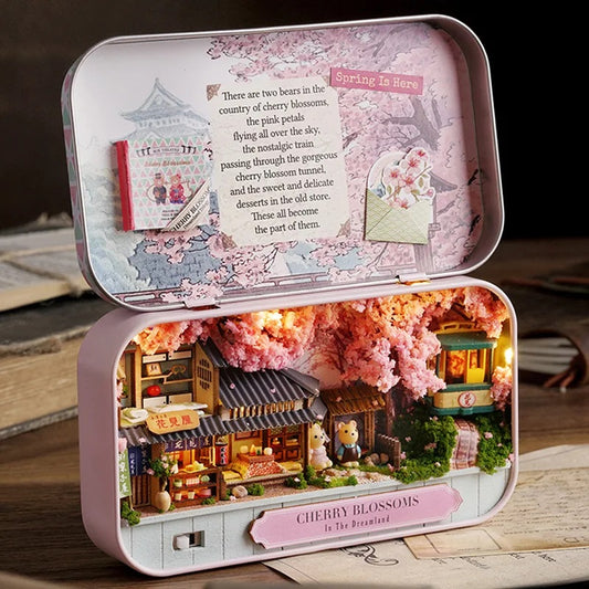 Miniature DIY Wooden Dollhouse Kit: Handcrafted Theatre Box for Creative Assembly and Play - Perfect Gift Idea