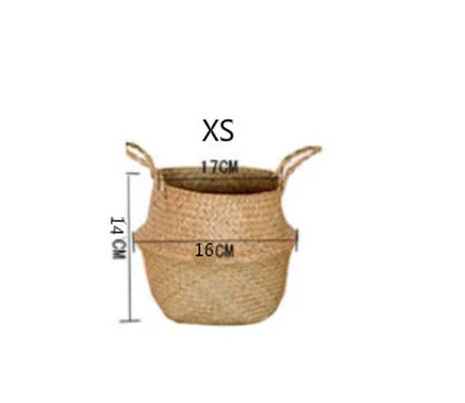 Handcrafted Natural Basket & Plant Pot Cover: Decorative Storage for Home | Multipurpose Organizer | Available in 7 Sizes - Home Fads