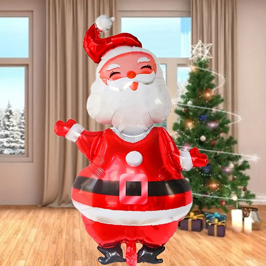 119cm Large Santa Aluminum Foil Balloon – Holiday Party Decoration - Home Fads 