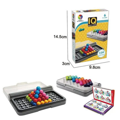 120 IQ Challenges 3D Puzzle Board Game | Classic Pyramid Plate | Logical Mind Activity | Montessori Toys for Kids & Teens | Perfect Gifts - Home Fads 