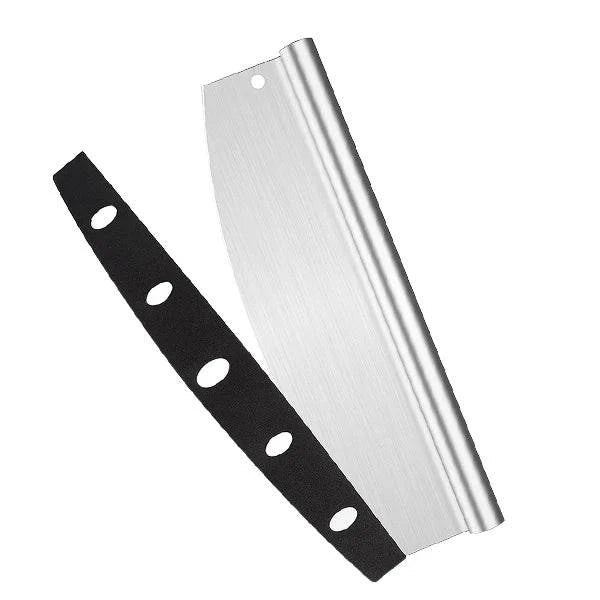 14-inch Stainless Steel Pizza Rocker Cutter - Versatile Tool for Pizza, Cheese, Cake, Bread, Herbs, and More - Home Fads 