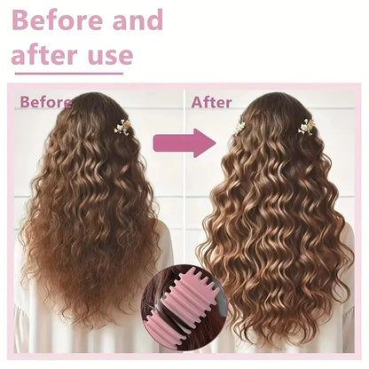 2-Piece Hair Styling Set – Curl-Defining Brush and Continuous Spray Mist Bottle, Detangling and Frizz Control for Curly and All Hair Types - Home Fads 