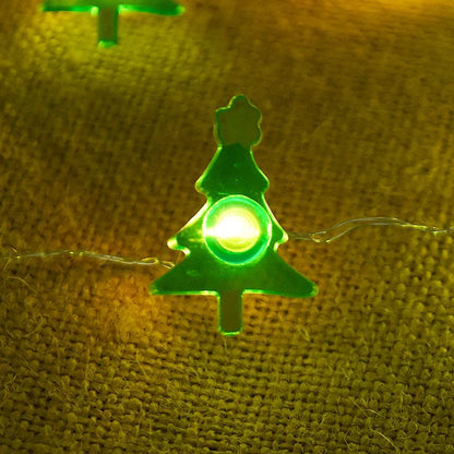 2M 20LED Festive Light String – Decorative LED Lights Featuring Snowflakes, Candy Canes, Snowmen, and More - Home Fads 