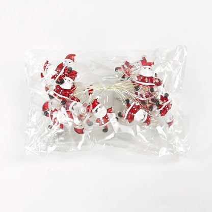 2M 20LED Festive Light String – Decorative LED Lights Featuring Snowflakes, Candy Canes, Snowmen, and More - Home Fads 