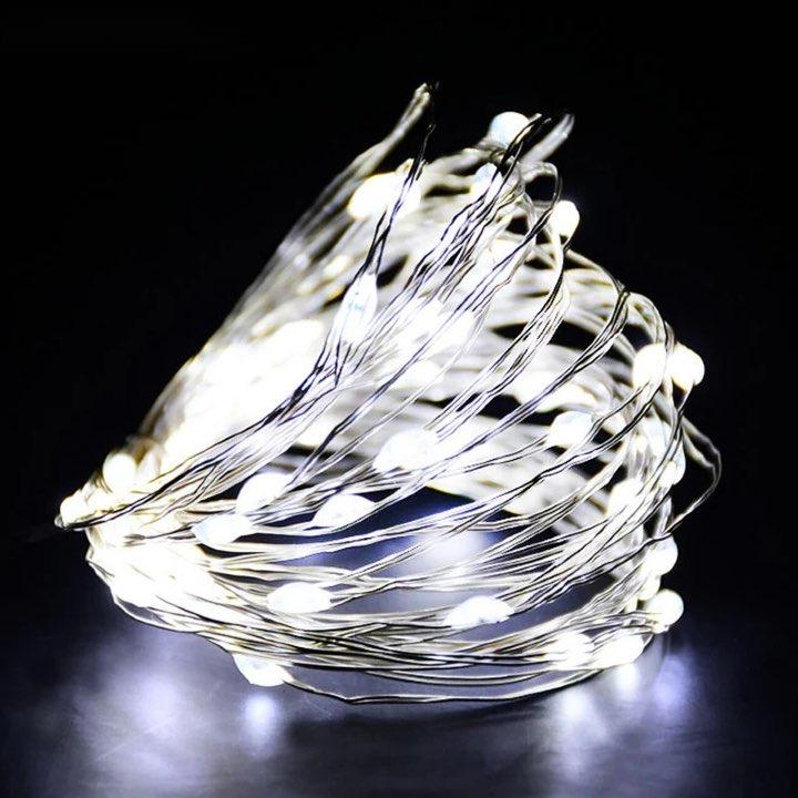 2M 20LED Festive Light String – Decorative LED Lights Featuring Snowflakes, Candy Canes, Snowmen, and More - Home Fads 