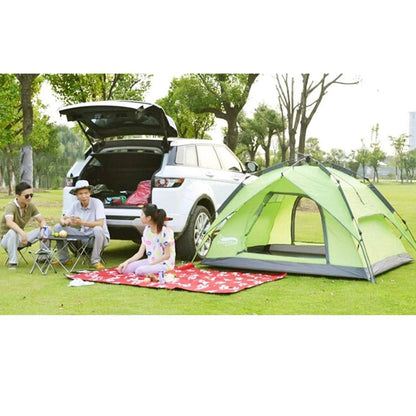 3-4 Person Family Camping Tent - Automatic Pop-up for Beach, Hiking, and Travel - Home Fads 