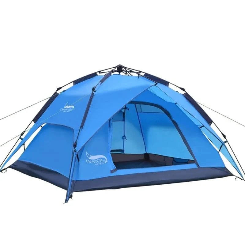 3-4 Person Family Camping Tent - Automatic Pop-up for Beach, Hiking, and Travel - Home Fads 