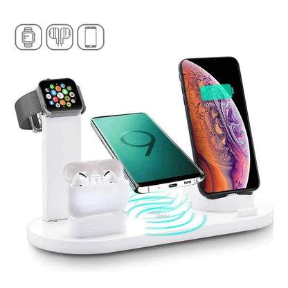 30W Wireless Charger Stand for iPhone 11 12 13 14 Pro Max, Apple Watch, Air Pods, Samsung Galaxy, LG, Huawei - Fast Charging Dock Station - Home Fads 
