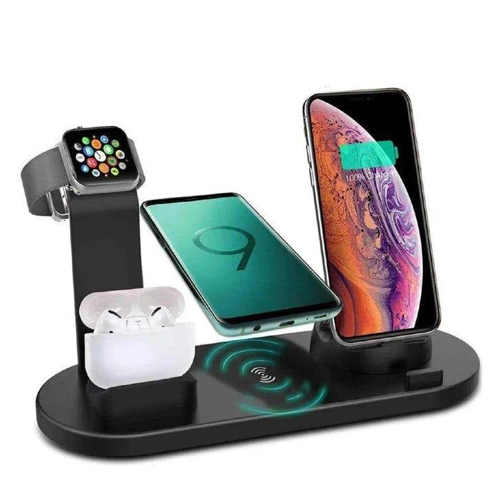 30W Wireless Charger Stand for iPhone 11 12 13 14 Pro Max, Apple Watch, Air Pods, Samsung Galaxy, LG, Huawei - Fast Charging Dock Station - Home Fads 