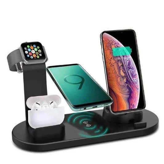 30W Wireless Charger Stand for iPhone 11 12 13 14 Pro Max, Apple Watch, Air Pods, Samsung Galaxy, LG, Huawei - Fast Charging Dock Station - Home Fads 