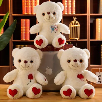 30cm Luminous Plush Bear – Soft Stuffed Toy with Light Feature – Perfect Valentine’s Day Gift for Babies, Kids, and Loved Ones - Home Fads 