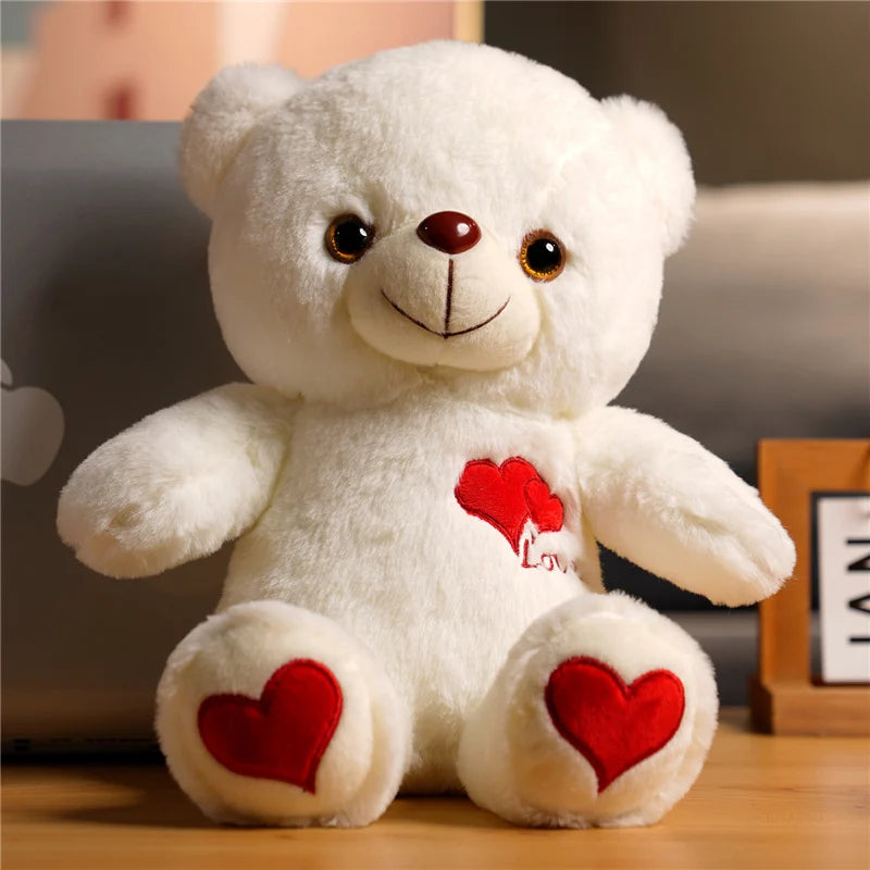 30cm Luminous Plush Bear – Soft Stuffed Toy with Light Feature – Perfect Valentine’s Day Gift for Babies, Kids, and Loved Ones - Home Fads 