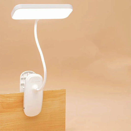 360° Flexible Clip-on LED Desk Lamp USB Rechargeable - Ideal for Bedroom, Study, Reading, Office, and Work - Home Fads 
