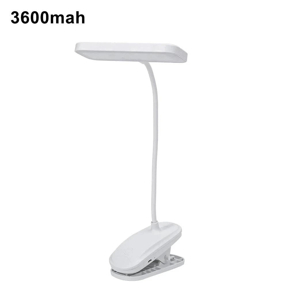 360° Flexible Clip-on LED Desk Lamp USB Rechargeable - Ideal for Bedroom, Study, Reading, Office, and Work - Home Fads 
