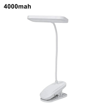 360° Flexible Clip-on LED Desk Lamp USB Rechargeable - Ideal for Bedroom, Study, Reading, Office, and Work - Home Fads 