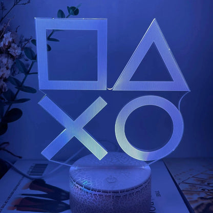 3D Illusion LED Gaming RGB Lamp - USB Powered Night Lights for Gaming Room - Children's Bedroom Lamp - Home Fads 