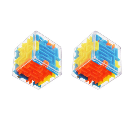 3D Maze Puzzle Cube – Transparent Six-Sided Speed Cube for Stress Relief and Cognitive Development – Fun Maze Toy for Kids and Adults - Home Fads 