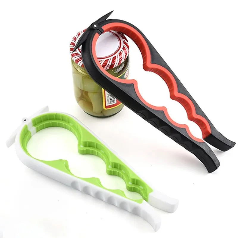 4-in-1 Multi-Purpose Can and Bottle Opener – Ergonomic Anti-Slip Handle for Effortless Opening – Durable Aluminum Alloy for Long-Lasting Performance - Home Fads 