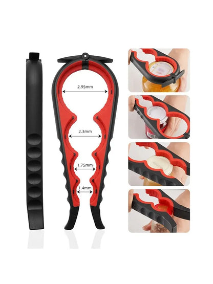 4-in-1 Multi-Purpose Can and Bottle Opener – Ergonomic Anti-Slip Handle for Effortless Opening – Durable Aluminum Alloy for Long-Lasting Performance - Home Fads 