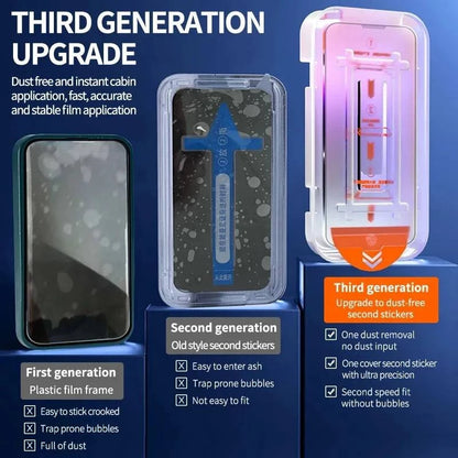 8K Oleophobic Coating Tempered Glass Screen Protector for iPhone - Superior Scratch and Shatter Defense - Dust-Free Installation - Clear or Anti-Spy - Home Fads