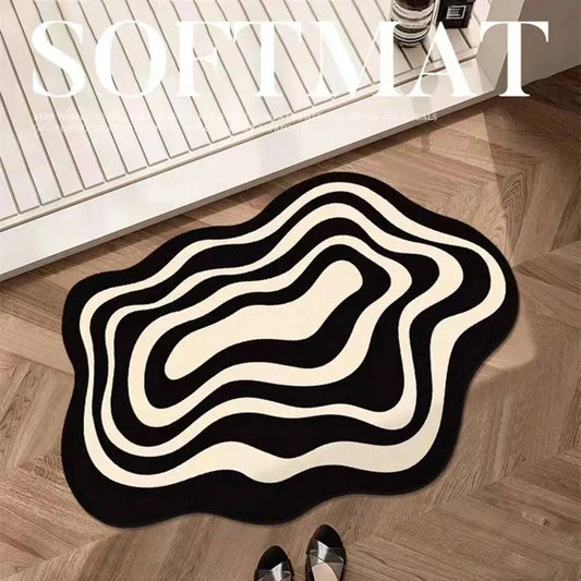 Absorbent Non-Slip Bathroom Mat with Quick-Drying Feature - Bathroom Mat: A Refined Shower Rug for Home Use - Home Fads 