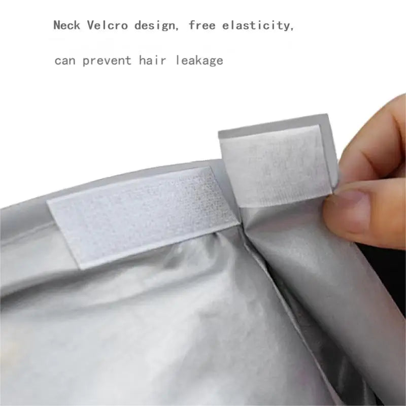 Adjustable Hair Cutting Cape – Umbrella-Style Shaving and Trimming Cloak for Home or Salon Use – One Size Fits All, Silver Gray - Home Fads 