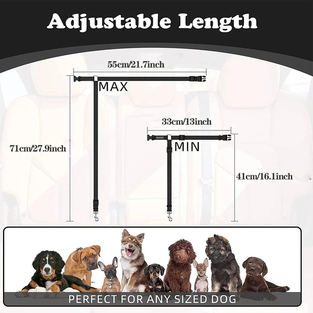 Adjustable Pet Travel Harness: Secure Seat Belt Restraint for Dogs and Cats in Cars - Home Fads 