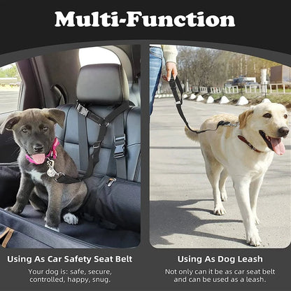Adjustable Pet Travel Harness: Secure Seat Belt Restraint for Dogs and Cats in Cars - Home Fads 